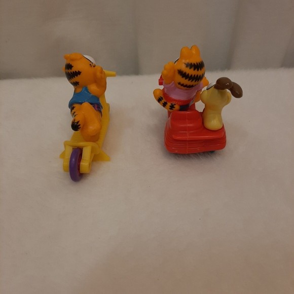 Lot of Vintage Garfield the Cat PVC Toy Figures 1978/1981 Scooters Odie - Picture 3 of 14